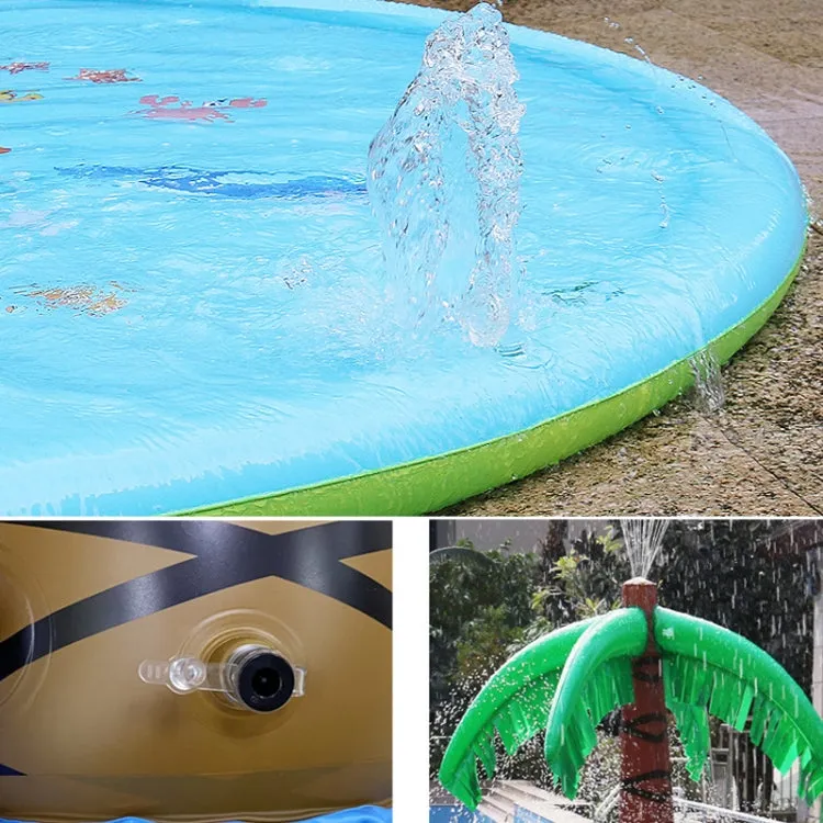 180cm Water Spray Pad Inflatable Water Spray Coconut Tree Summer Water Toys