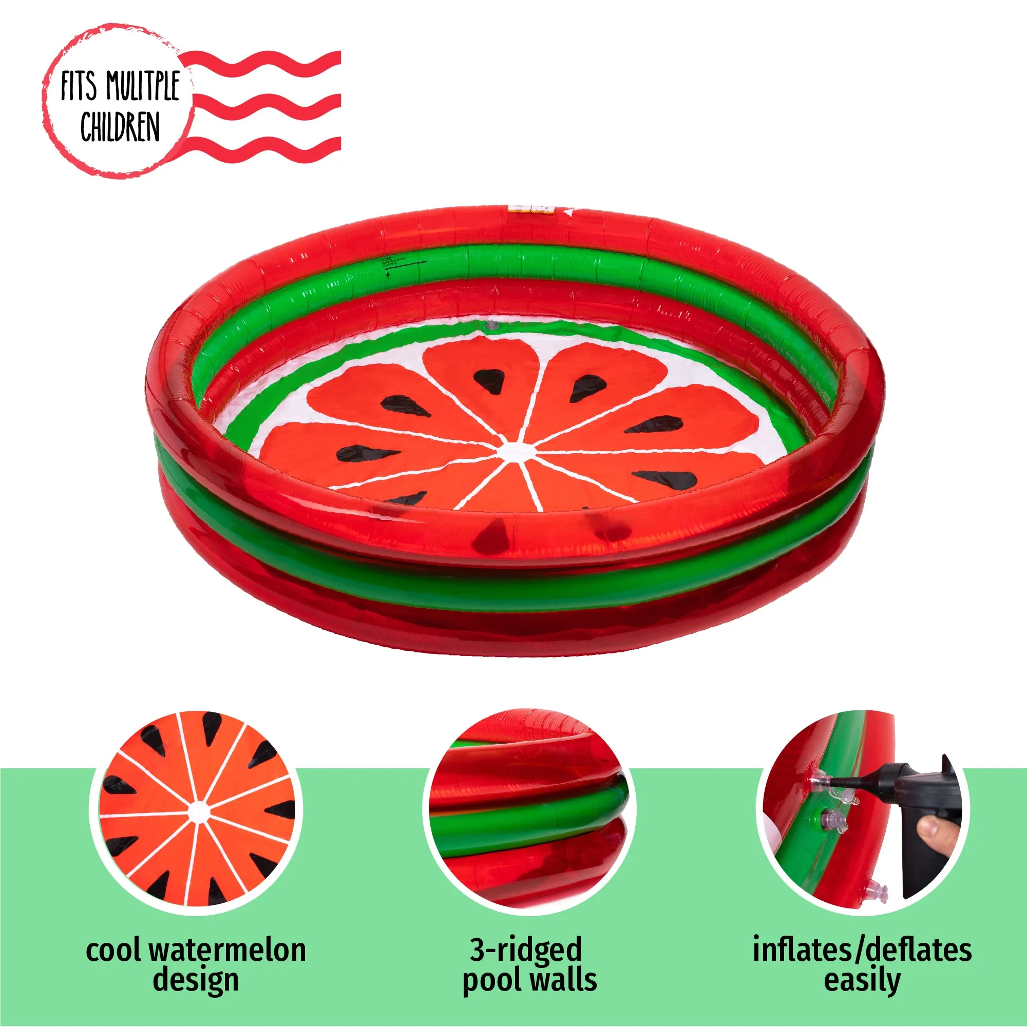 3 Ring Pool Watermelon