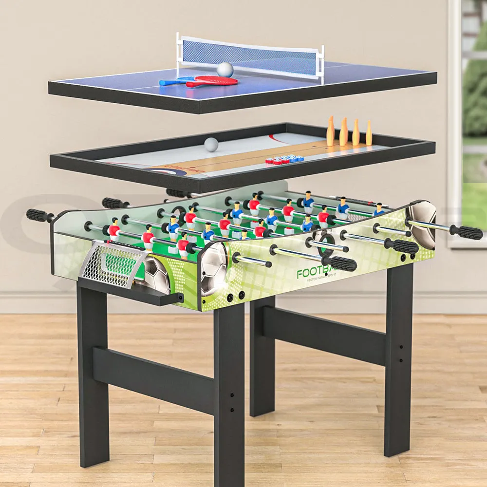 4-in-1 Soccer, Tennis, Bowling, Shuffleboard Games Table