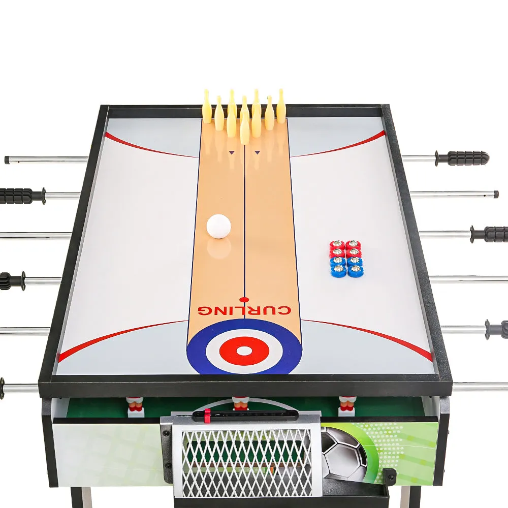 4-in-1 Soccer, Tennis, Bowling, Shuffleboard Games Table