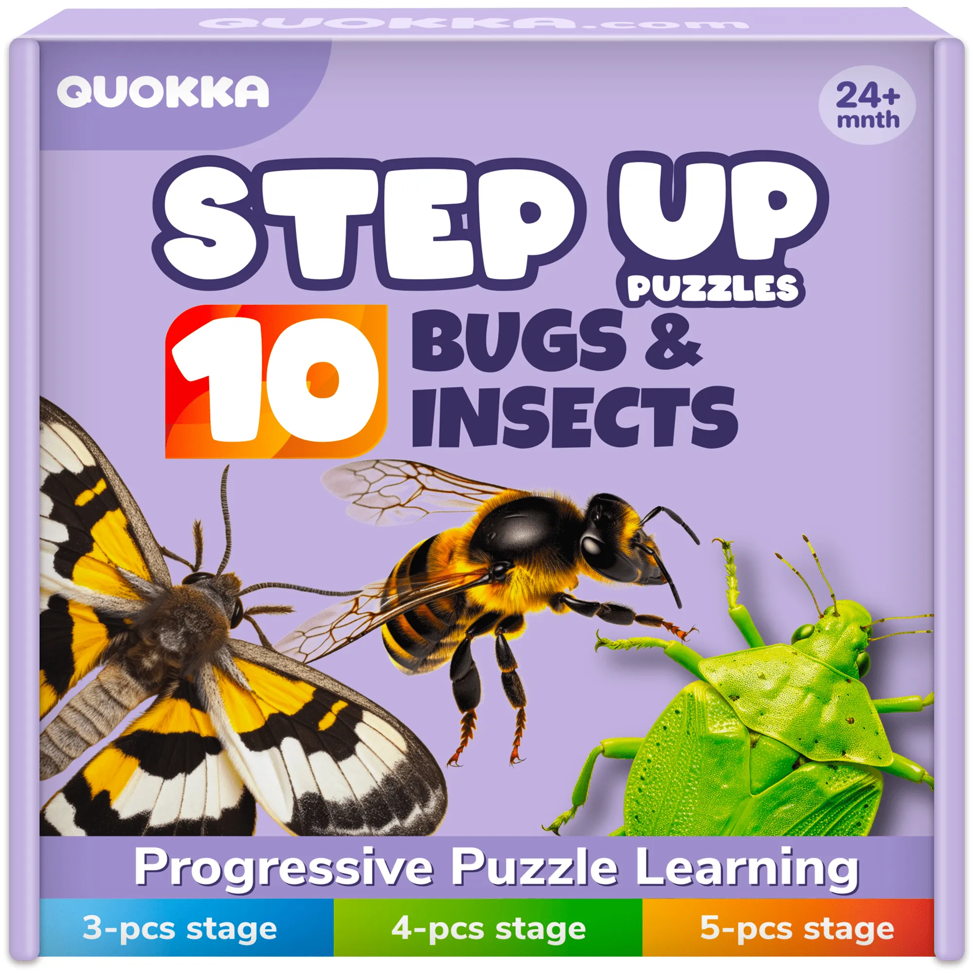 40 Piece Step Up Puzzles for Toddlers | Bugs