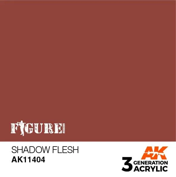 AK Interactive AK11404 3G Figure Shadow Flesh Paint 17ml