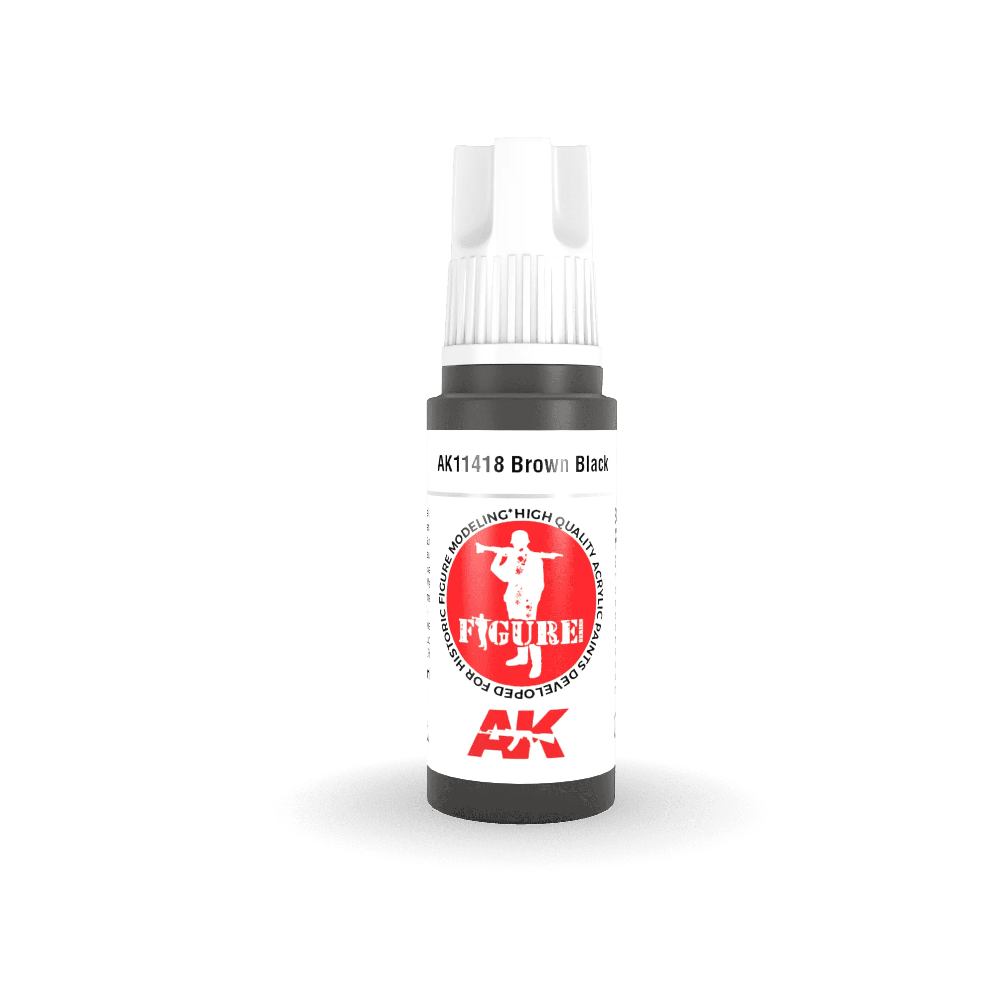 AK Interactive AK11418 3G Figure Brown Black Paint 17ml