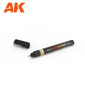 AK Interactive AK1303 Metallic Liquid Markers Old Bronze 1mm