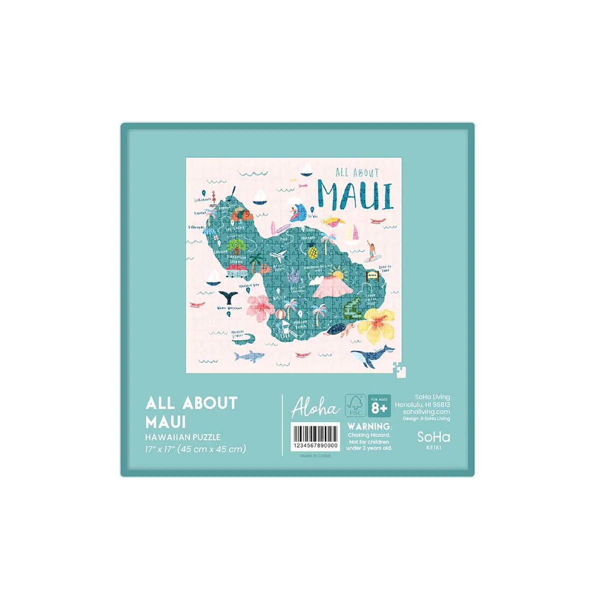 All About Maui Square Puzzle, 500pcs