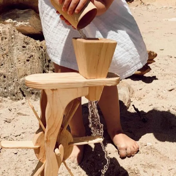 Amazing Wooden Water & Sand Wheel