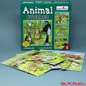 Animals Puzzles (Series 4) - Set of 4 Jigsaw Puzzles