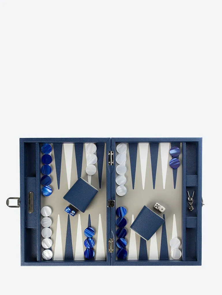 Backgammon baptiste buffle bleu