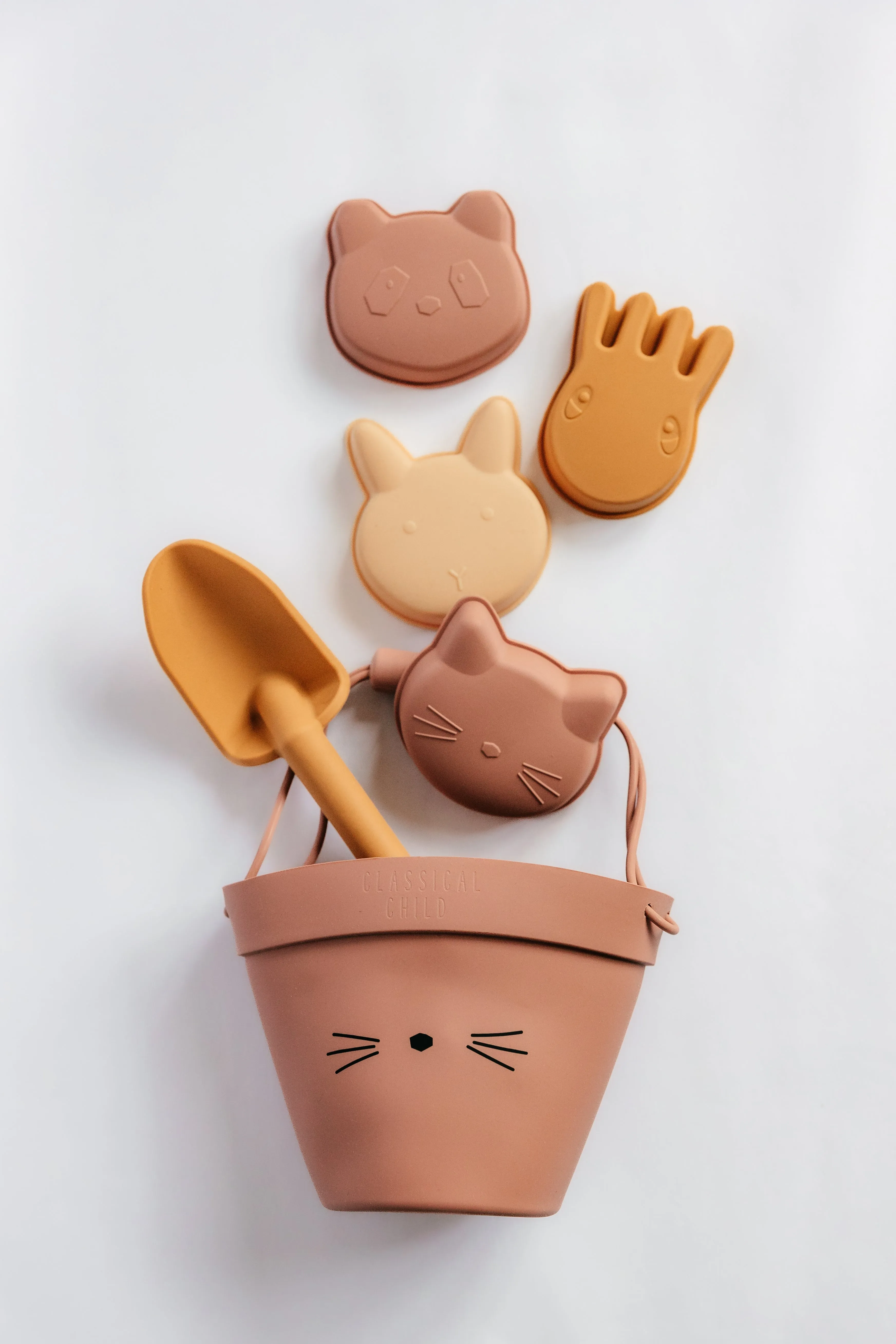 Beach Bucket & Toys Set - Pink Cat