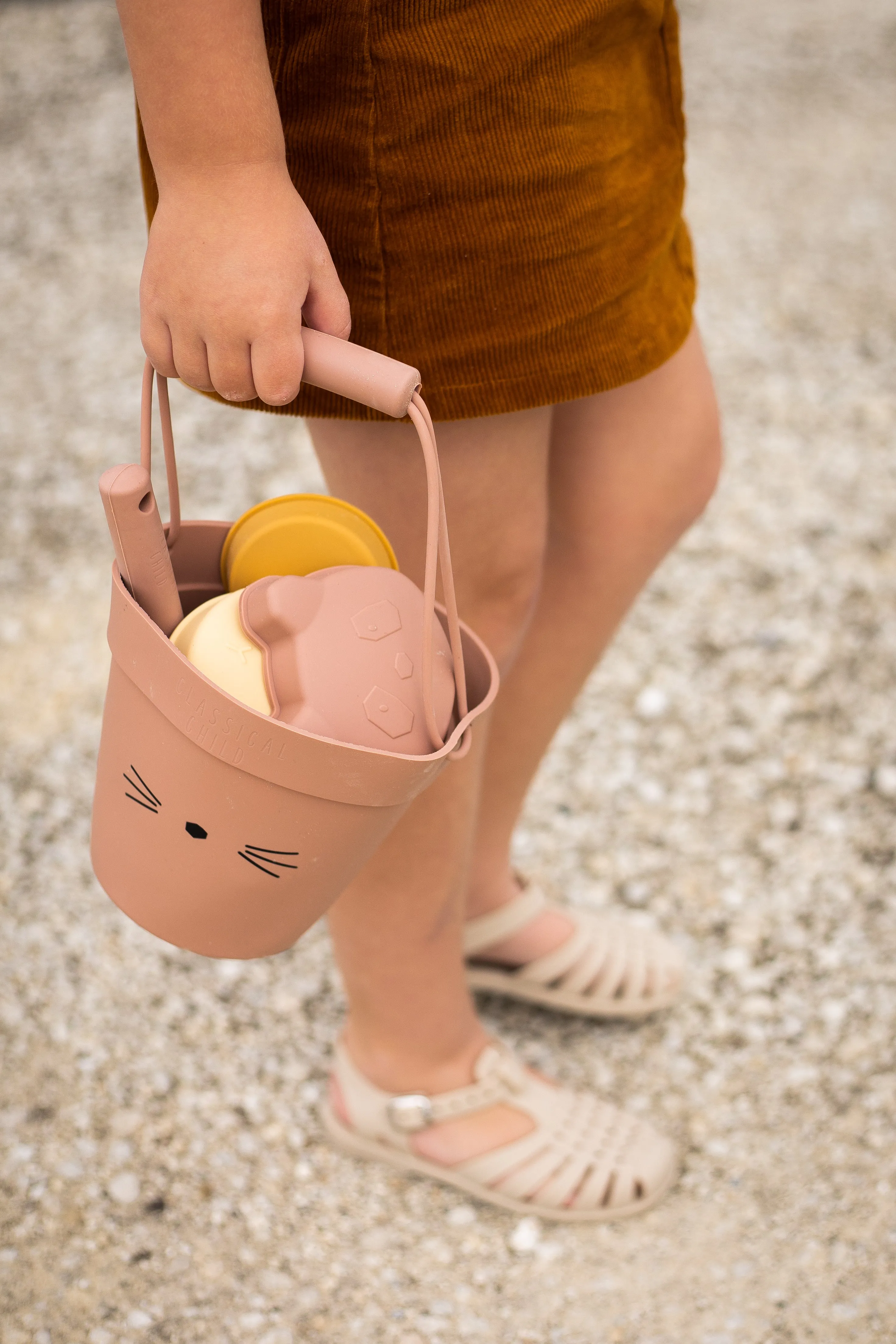 Beach Bucket & Toys Set - Pink Cat