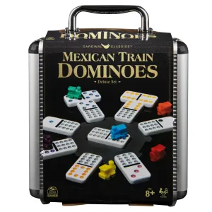 Cardinal Classics Mexican Train Dominoes In Aluminium Carry Case