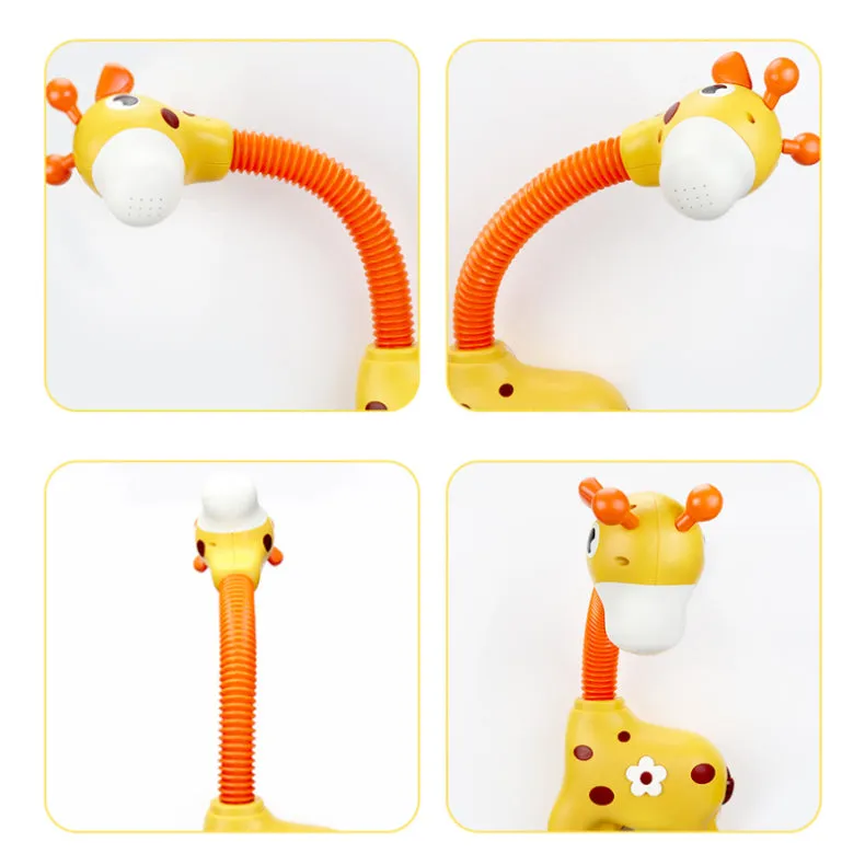 Children Bath Toy Electric Cartoon Giraffe Shower Baby Spray Bathtub Toys Educational Play Game Beach Toys