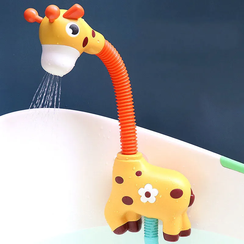 Children Bath Toy Electric Cartoon Giraffe Shower Baby Spray Bathtub Toys Educational Play Game Beach Toys