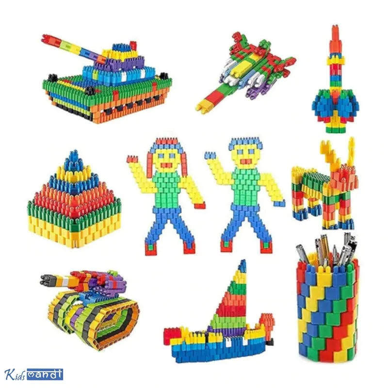 Constructive Play Blocks Game (Creative, Learning and Educational Toy Set)