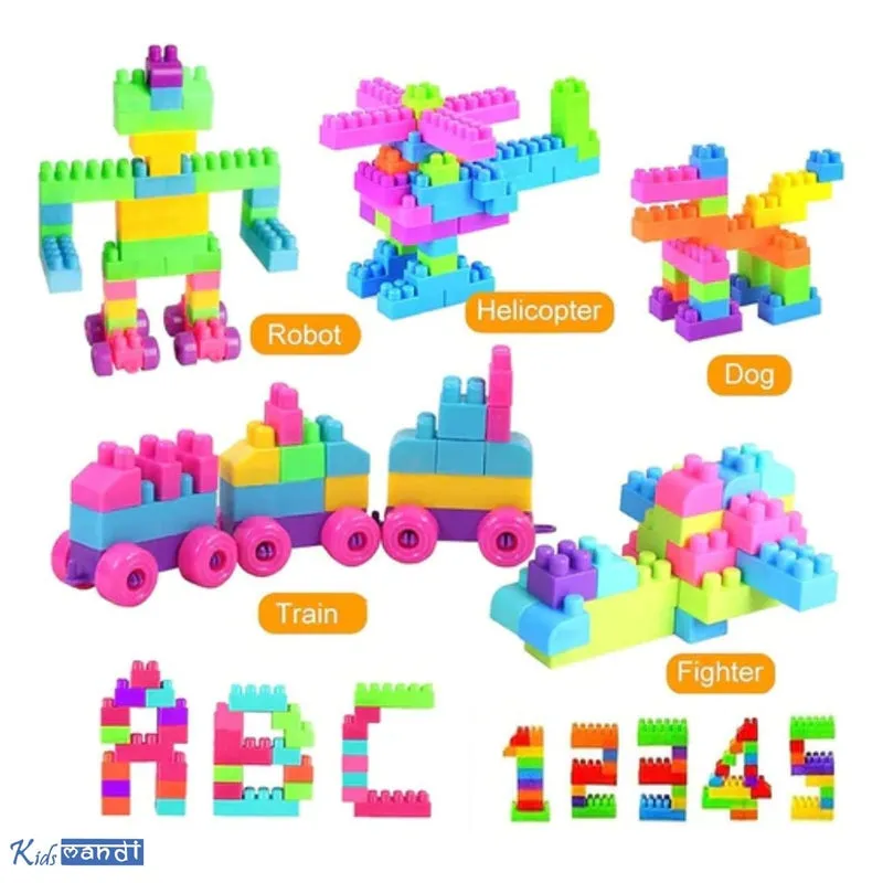 Constructive Play Blocks Game (Creative, Learning and Educational Toy Set)