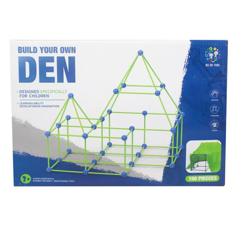 Educational Build Your Own Den - 100 Pieces