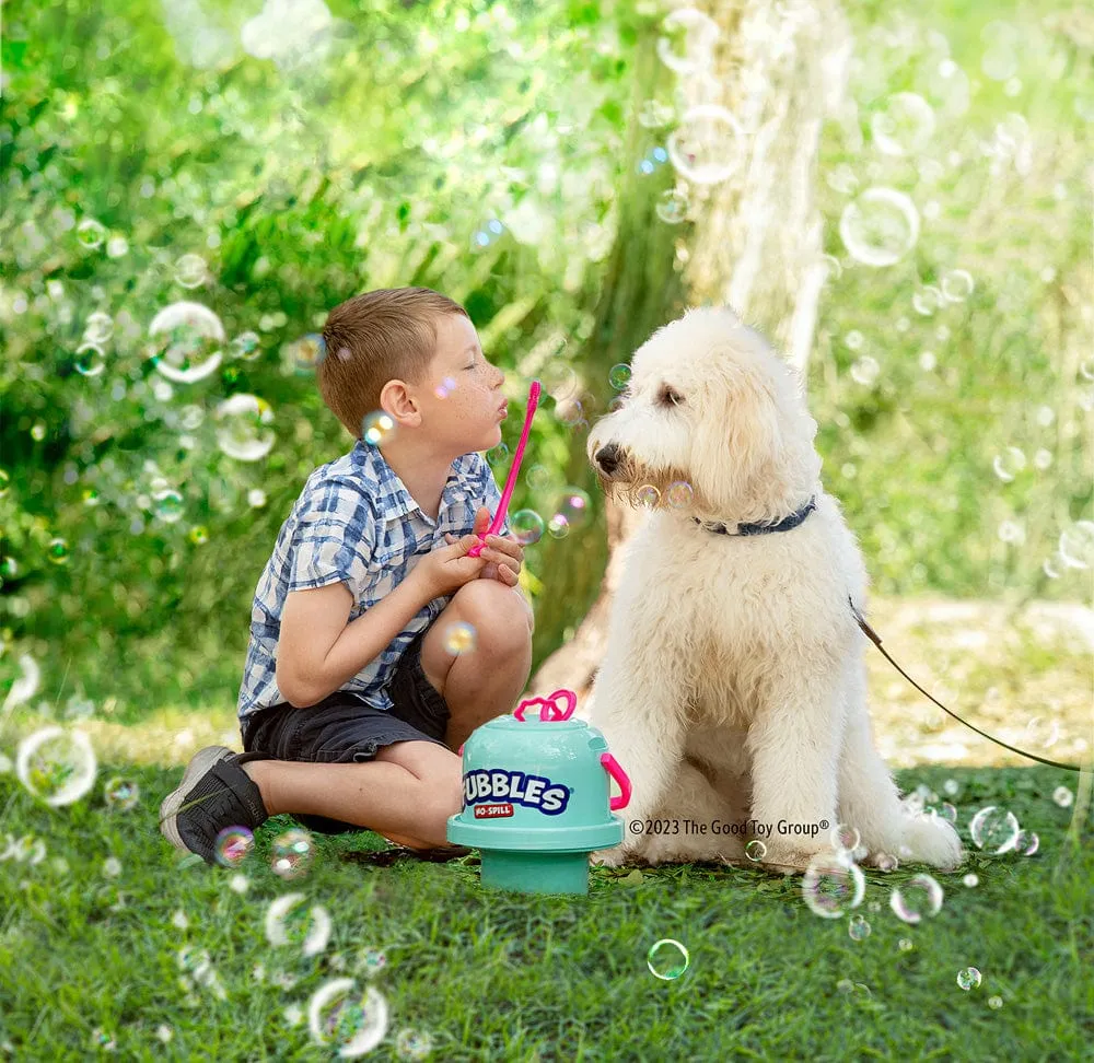 Fubbles No-Spill Big Bubble Bucket with Solution - Outdoor Toys for Kids