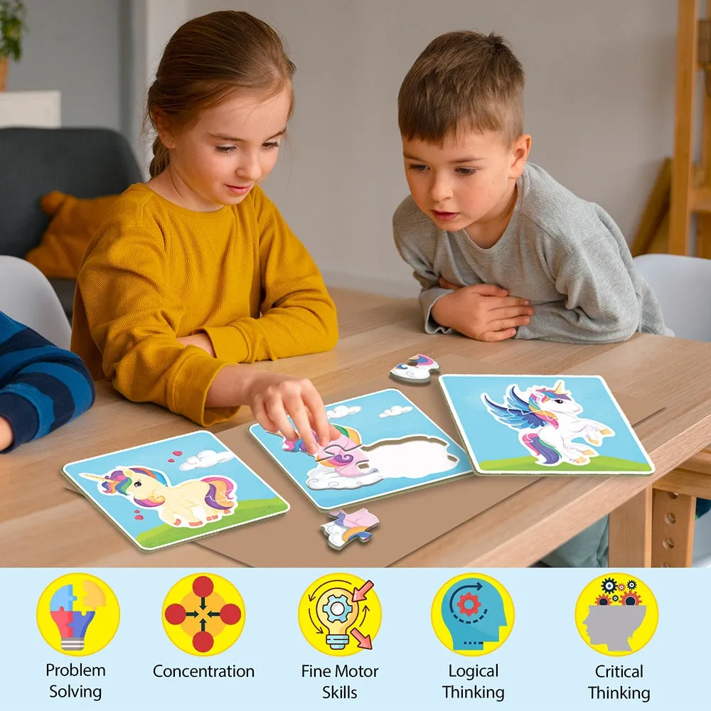 Fun and Educational Baby’s First Puzzle Game Magical Unicorns (15 Pieces)