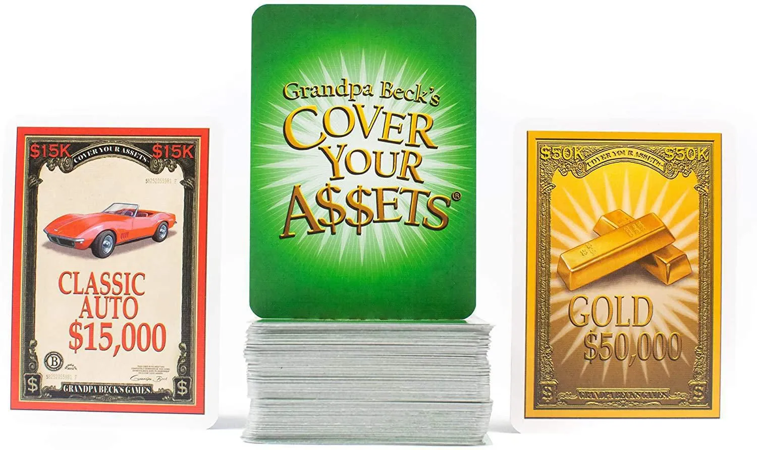 Grandpa Beck’s Cover Your Assets Card Game | Fun Family-Friendly Set-Collecting Game