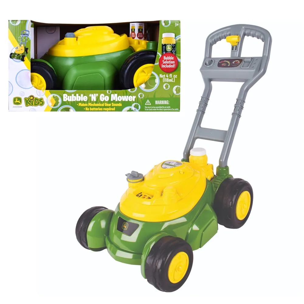 John Deere Bubble 'N' Go Mower Combo Toy