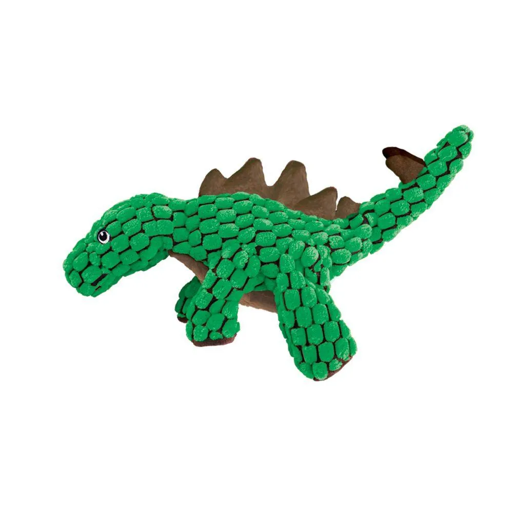 KONG Dynos Stegosaurus Squeaker Dog Toy