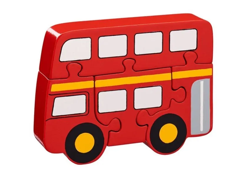 Lanka Kade Simple Puzzle - Red Bus