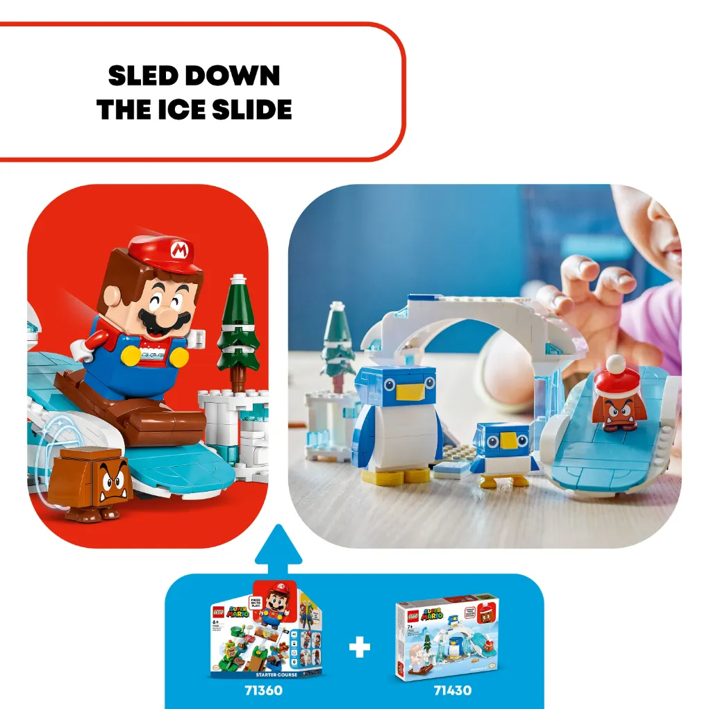 LEGO 71430 Super Mario Penguin Family Snow Adventure Expansion Set