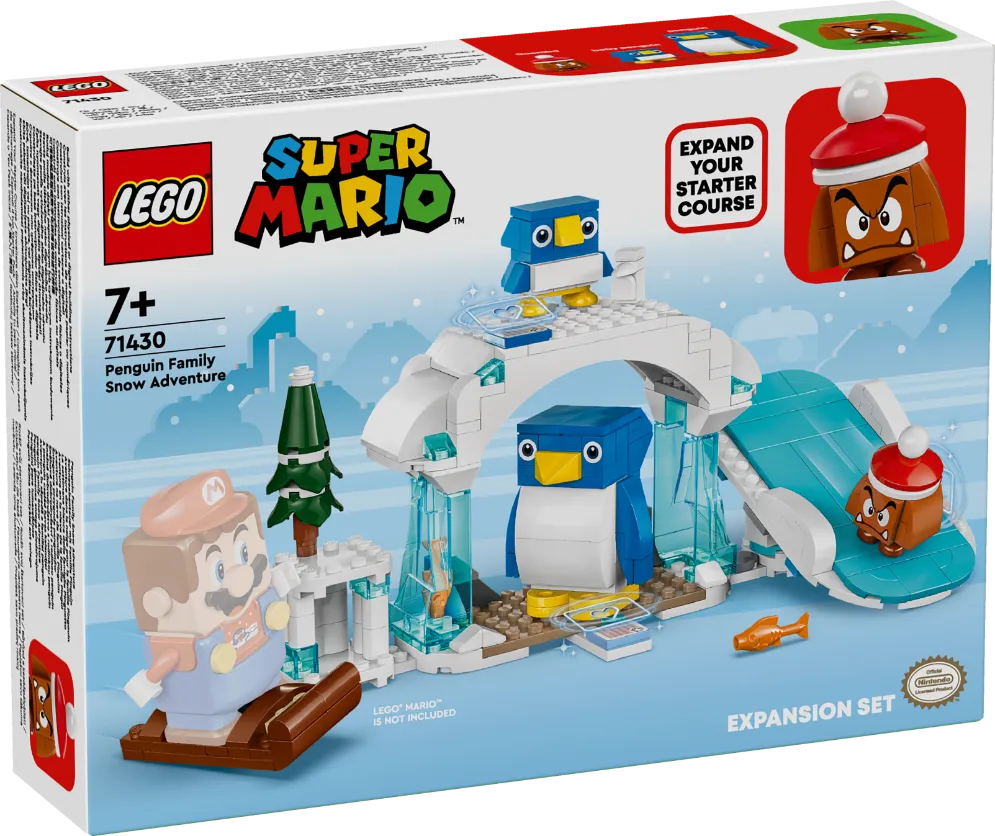 LEGO 71430 Super Mario Penguin Family Snow Adventure Expansion Set