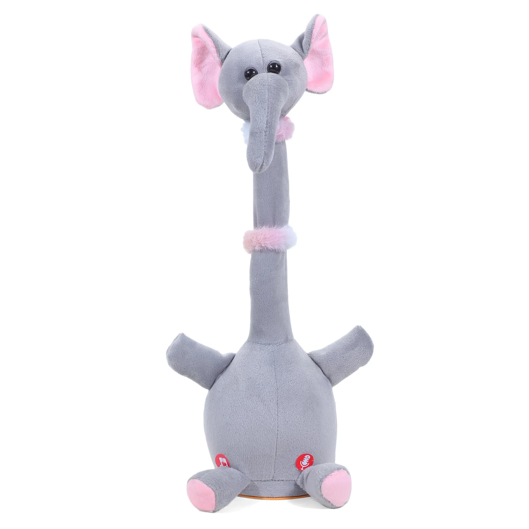 MABLE Dancing Elephant Baby Toy 6-12 Months, Talking Elephant Repeats and Mimics, LED English Singing, 15s Voice Recorder, Musical Fun for Baby Boys & Girls