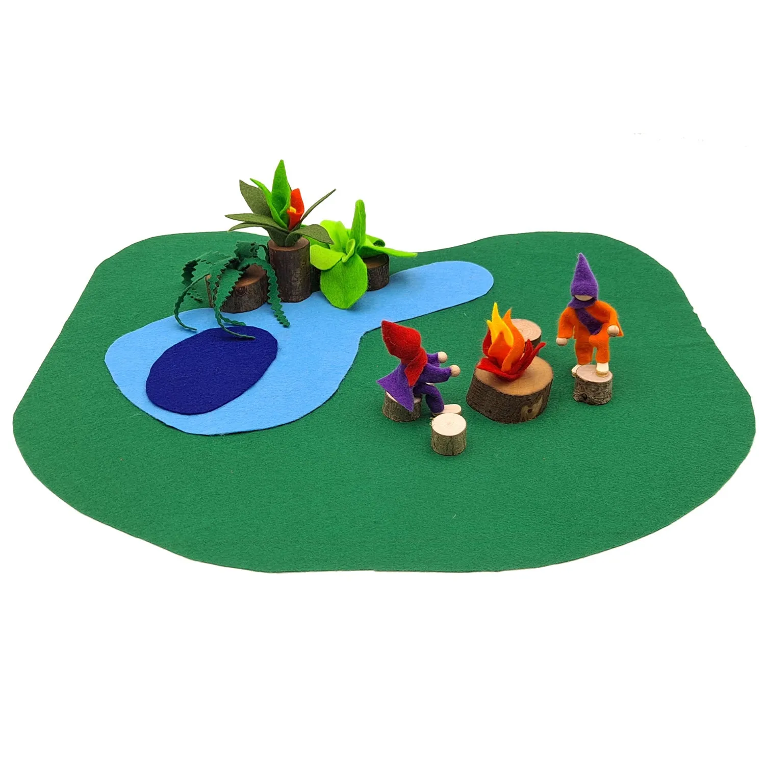 Magic Wood Felt Forest Campfire Play Set