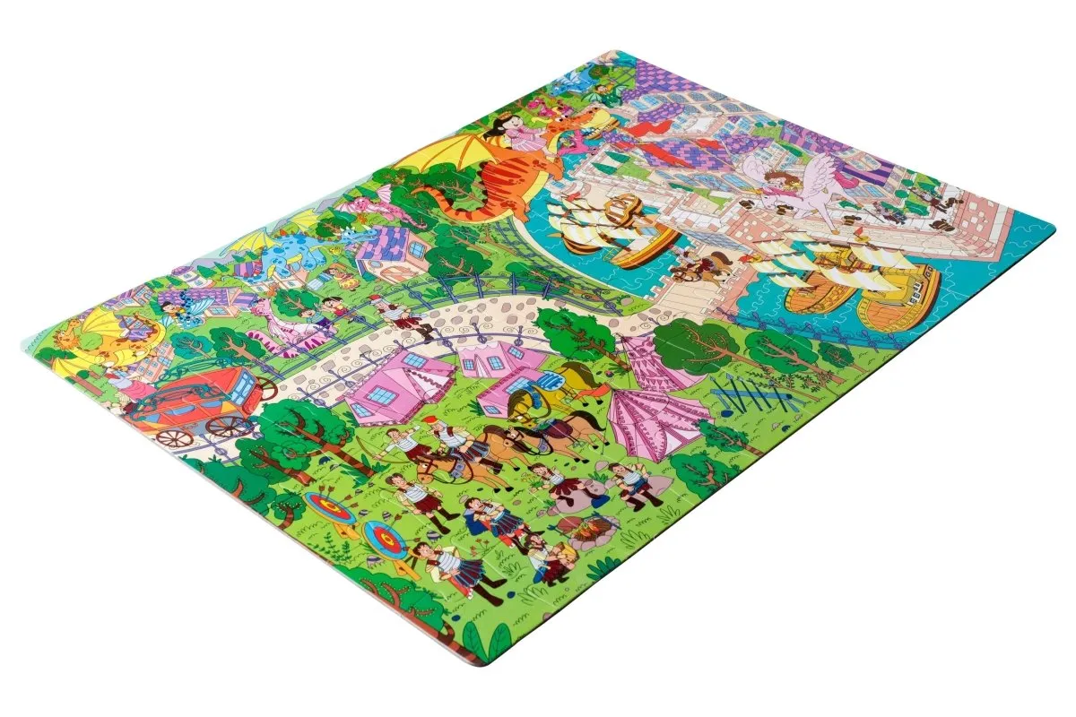 Majestic Book Club Knights and Princess Fun and Educational Floor Puzzle