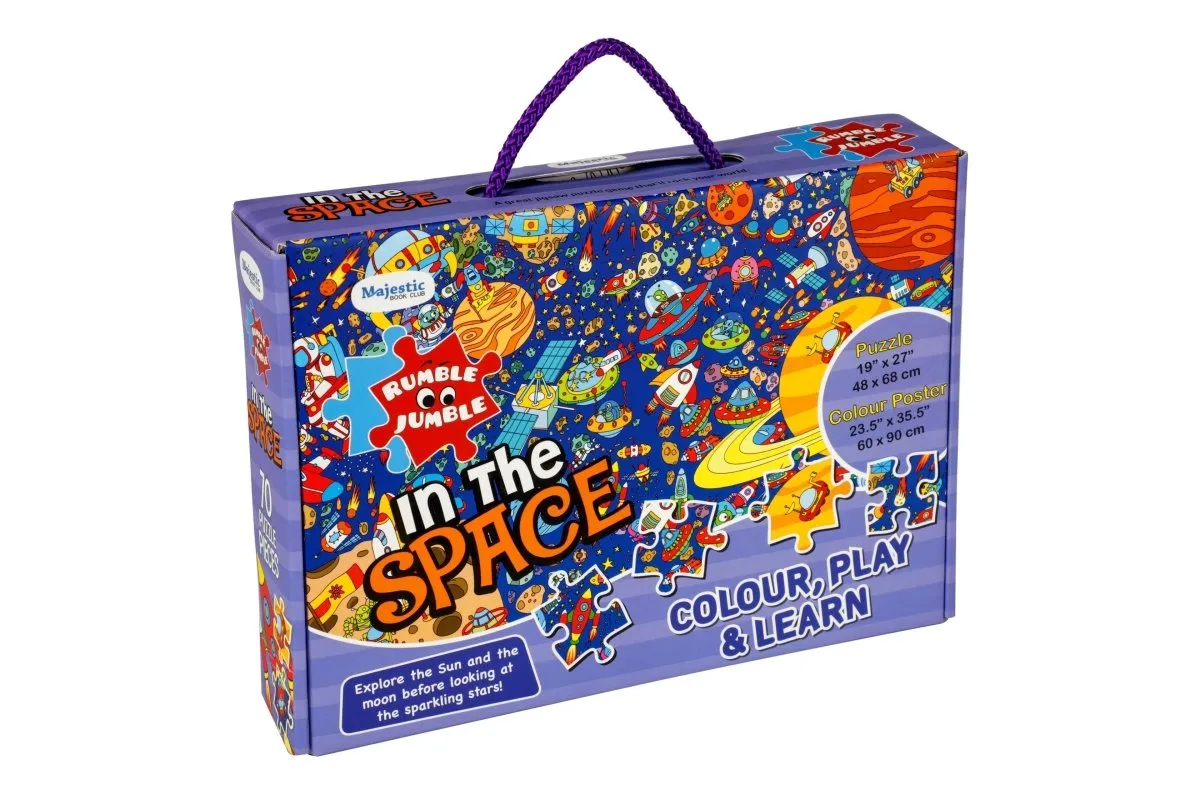 Majestic Book Club In The Space Fun and Educational Floor Puzzle