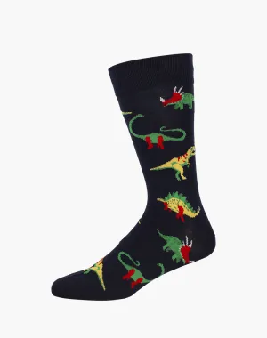 MENS DINOSAURS BAMBOO SOCK