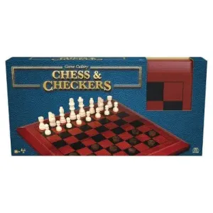 New - Game Gallery Chess & Checkers Wood Set