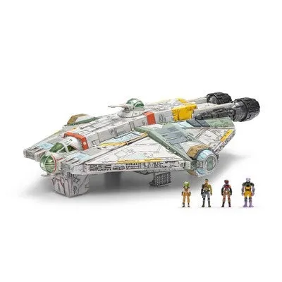 Open Box - Star Wars Micro Galaxy Squadron Ghost with Mini Figures