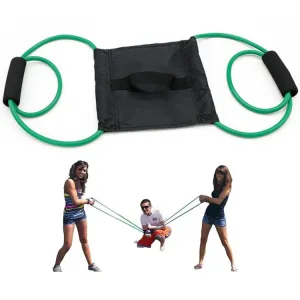 Outdoor Water Balloon Launcher Elastic 3 People Bomb Beach Party Toys Line Length 0.7m