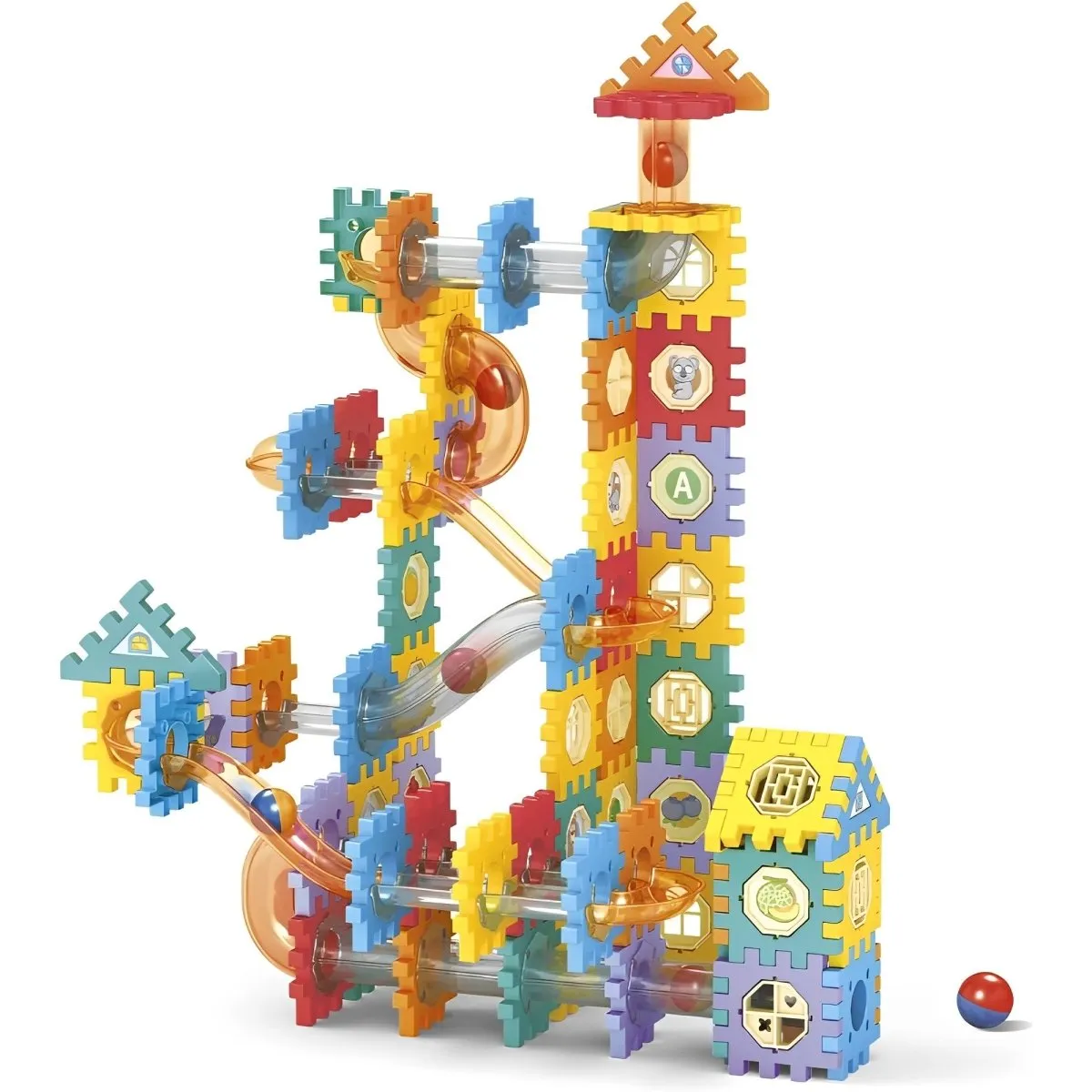 Pipeline Rolling Ball Building Blocks - 125 Pieces