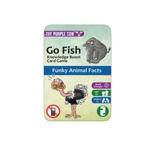 Purple Cow Go Fish Funky Animal Facts Card Game