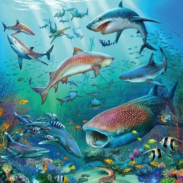 Ravensburger  Ocean Life Puzzle 3x49pc