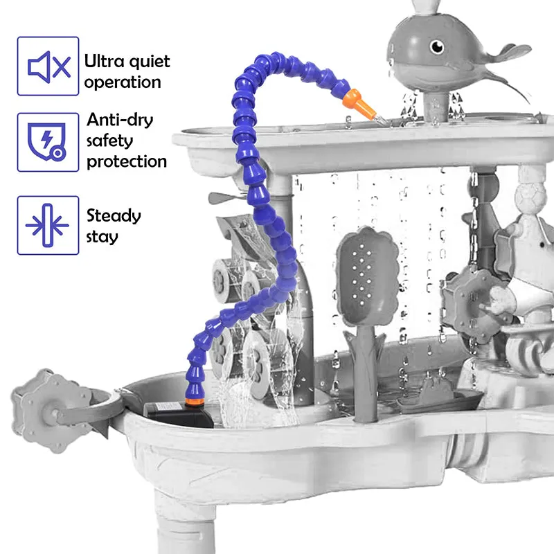 SAKER® Kids Sand Water Play Table Pump