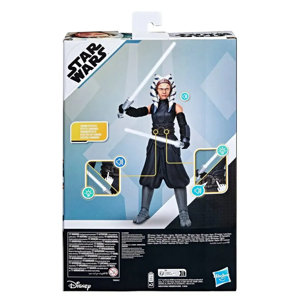 Star Wars Ahsoka Tano Galactic Action Figure Lightsabers Lights Sounds