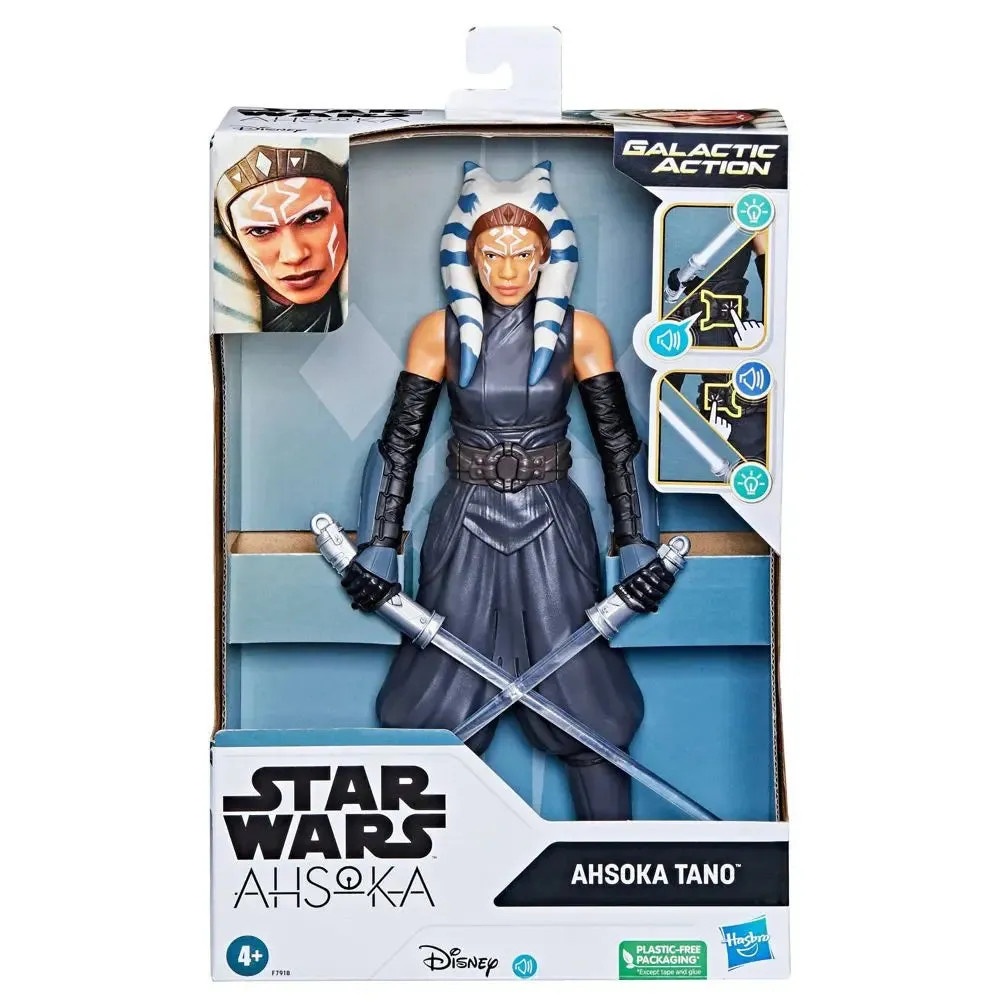 Star Wars Ahsoka Tano Galactic Action Figure Lightsabers Lights Sounds