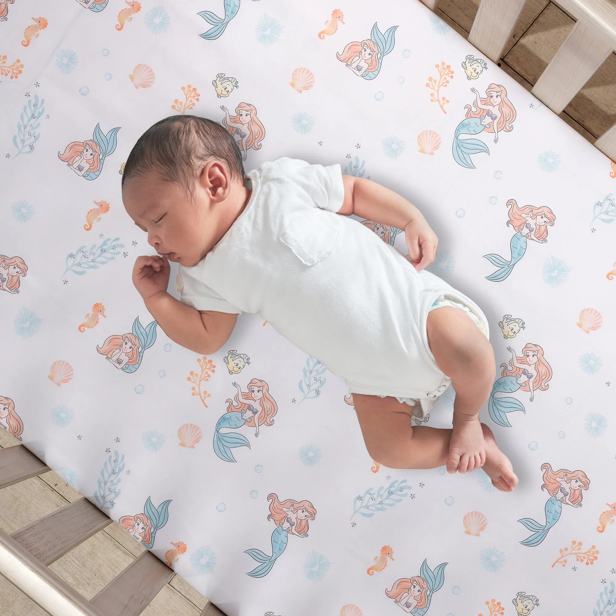 The Little Mermaid Fitted Crib Sheet