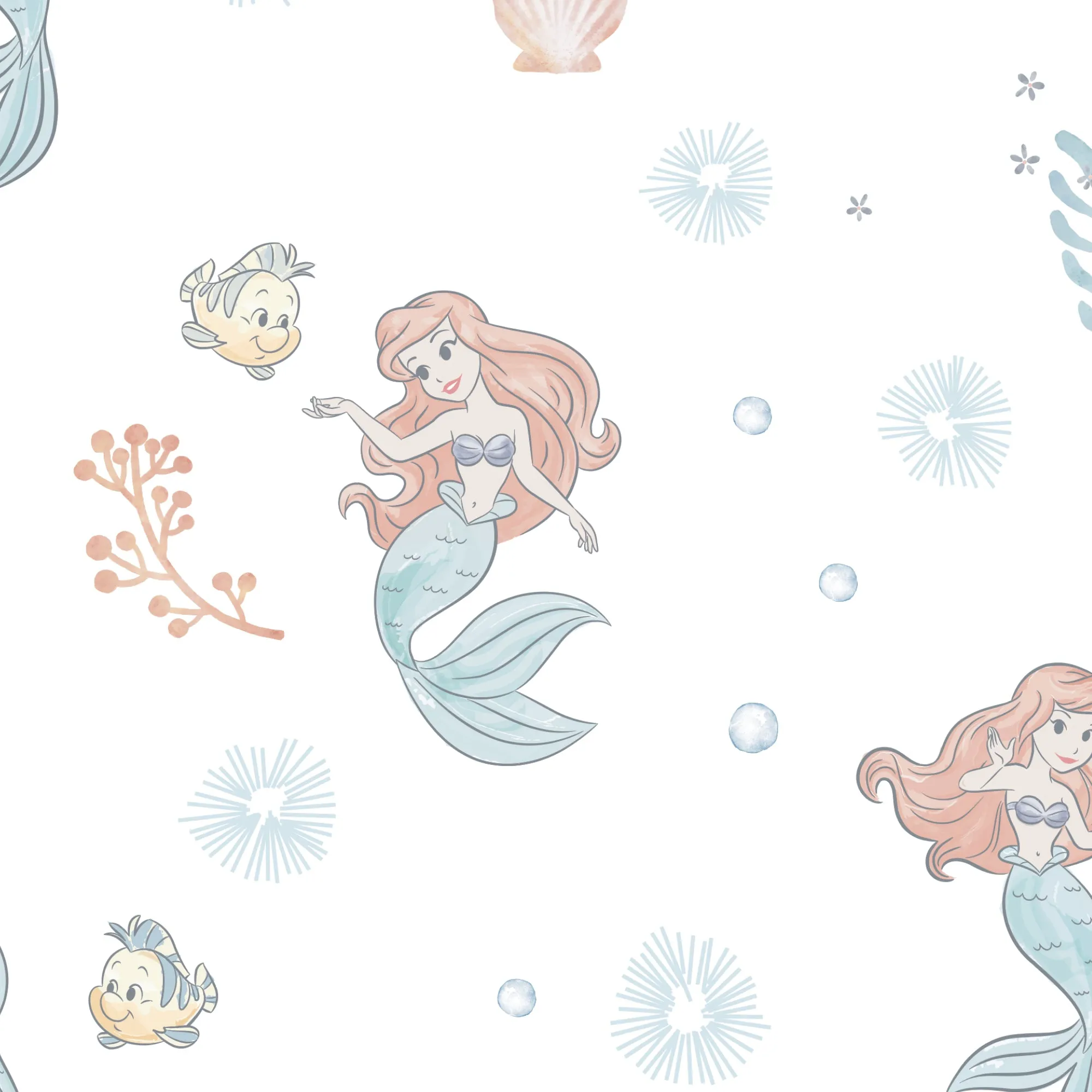 The Little Mermaid Fitted Crib Sheet