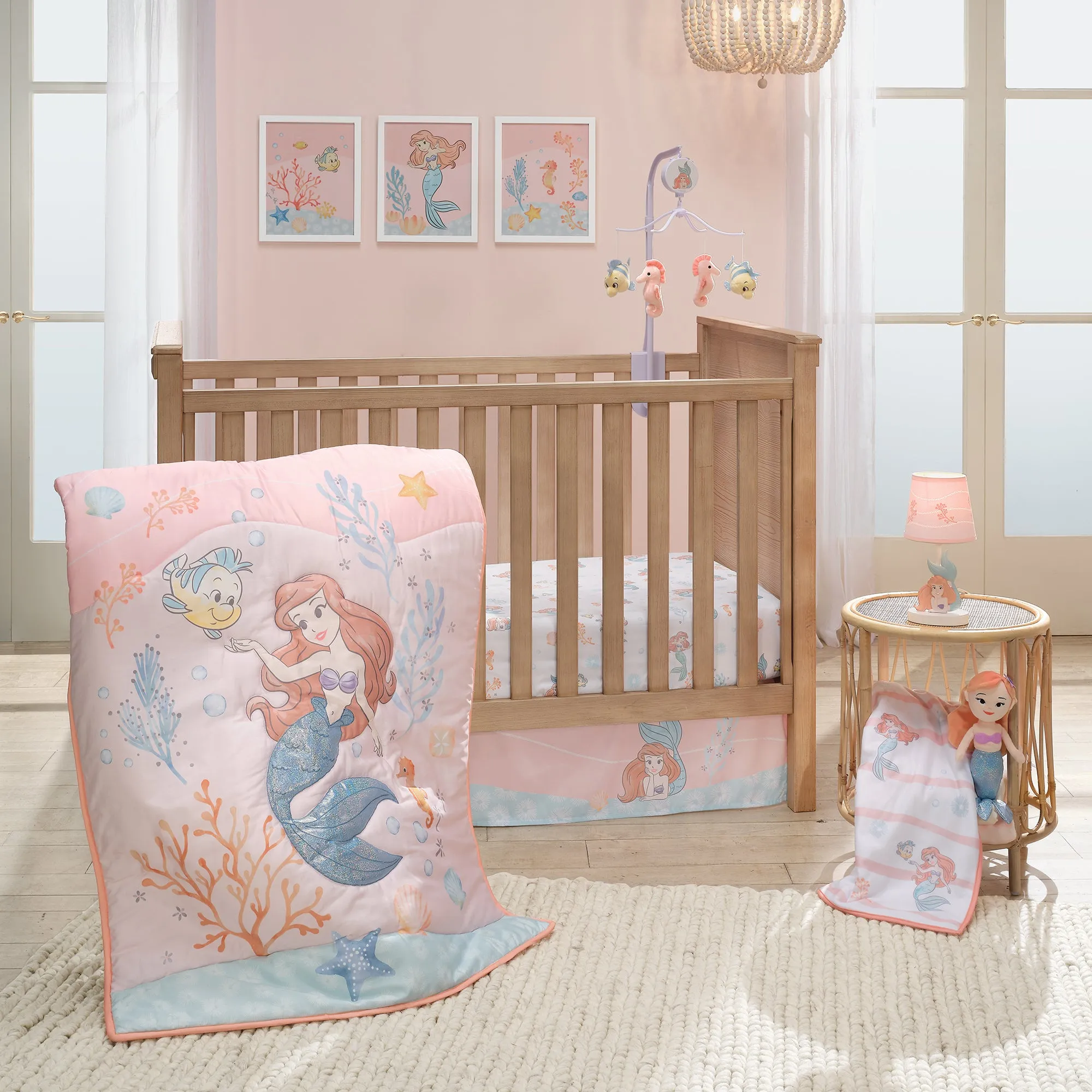 The Little Mermaid Fitted Crib Sheet