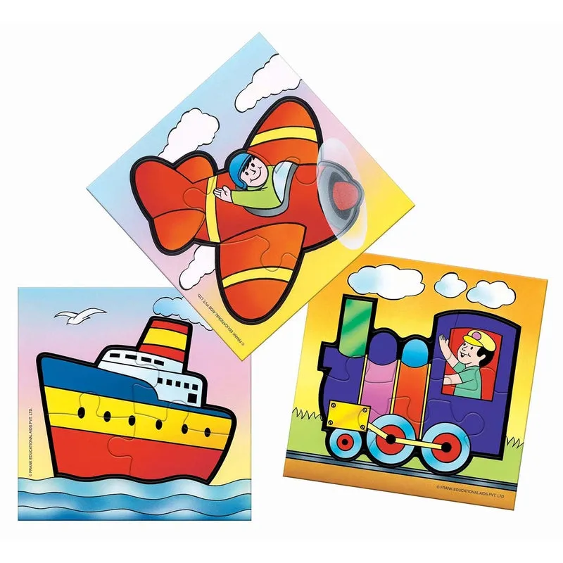 Travel Time - A Set of 3 First Puzzles- 4, 5 & 6 Pieces