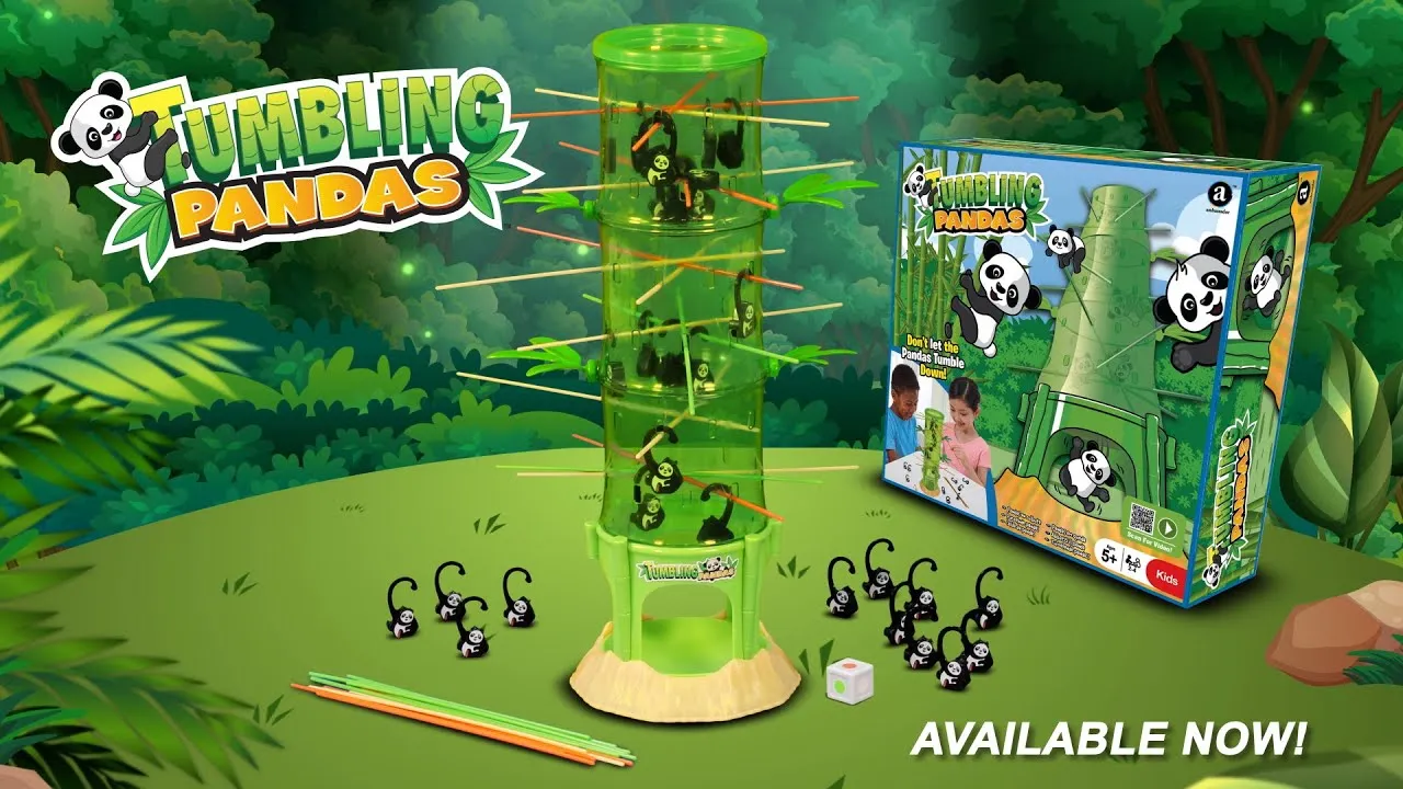 Premium Quality, Fun-Filled, Tumbling Panda Toy Set for Kids