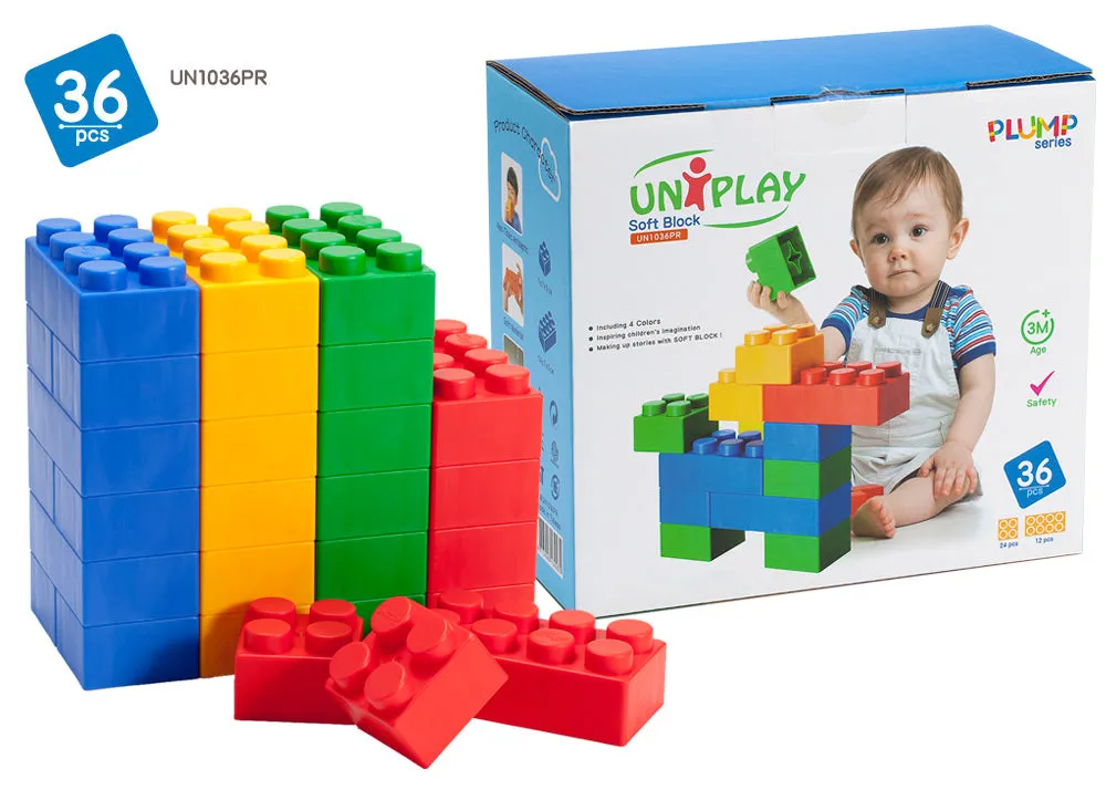 UNiPlay Soft Block PLUMP 36pc