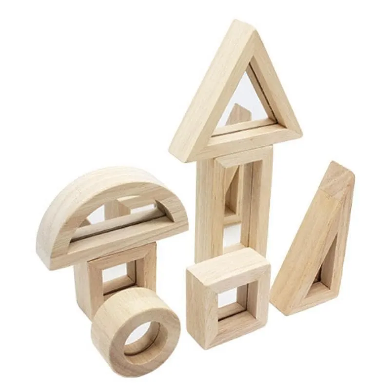 Wooden Mirror Blocks