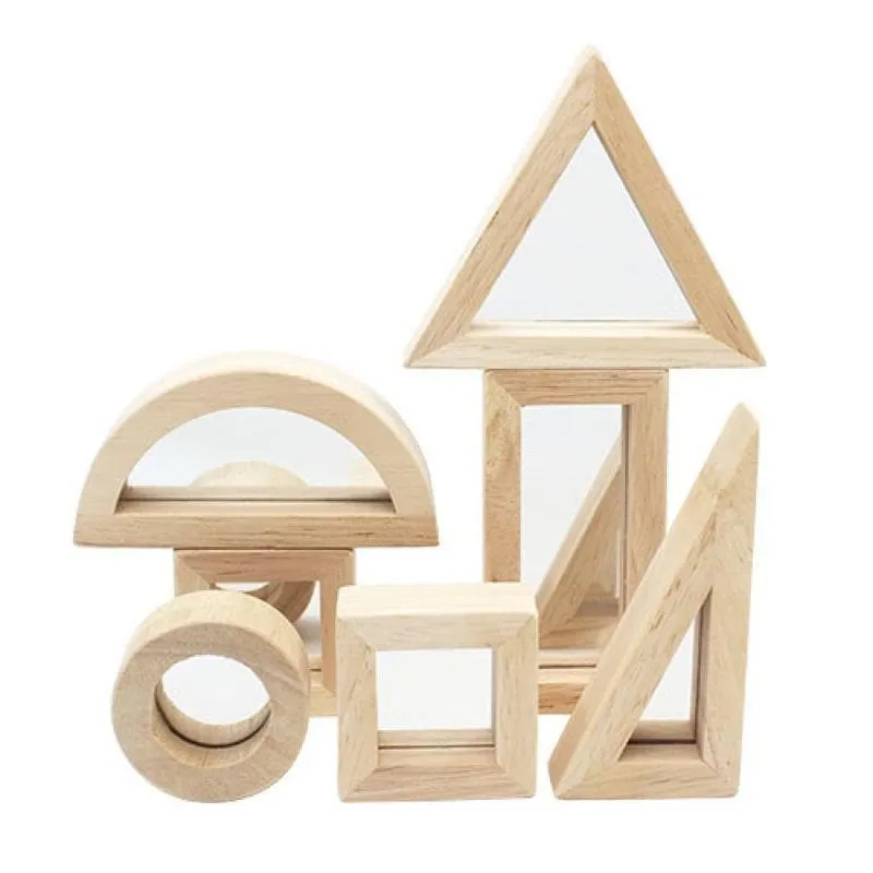 Wooden Mirror Blocks